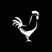Hähnchen - - schwarz und Weiß isoliert Symbol - - Vektor Illustration