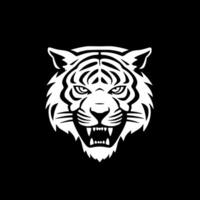 Tiger - - schwarz und Weiß isoliert Symbol - - Vektor Illustration