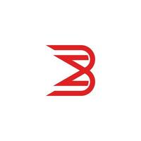 Brief bm Lauf Bewegung Design Logo Vektor