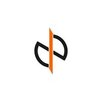 Symbol Logo Vektor Brief n bunt Scheibe Pfeil geometrisch Design