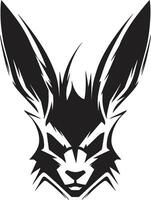 modern Hase Abzeichen von Exzellenz abstrakt schwarz Hase Vektor Symbol