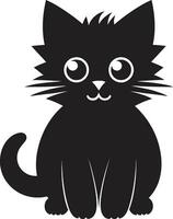 Fett gedruckt Katze Logo Design Katzen Schwanz Symbol vektor