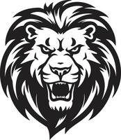 wild Behörde ein stilvoll schwarz Vektor Löwe Logo stolz Dominanz elegant schwarz Löwe Symbol Emblem