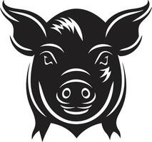 elegant Schwein Symbol Design modern Schwein Silhouette vektor