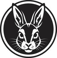 schwarz Vektor Hase ein Logo das ist Hüpfen in das Zukunft schwarz Vektor Hase ein Logo das ist sicher zu überlisten Ihre Wettbewerb