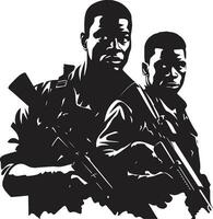 Tapferkeit im das dunkel schwarz Vektor Porträt von unsichtbar Beschützer Soldaten Mahnwache einfarbig Vektor Kunst feiern Nachtzeit Widmung