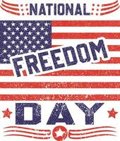 nationell frihet dag design USA vektor