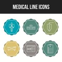 medicinska ikoner packar för personligt och kommersiellt bruk. vektor