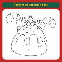 fröhlich Weihnachten Arbeitsblätter und Färbung Seite zum Kinder. Winter Aktivität Seite zum Kinder vektor