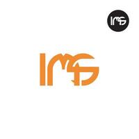 Brief ims Monogramm Logo Design vektor