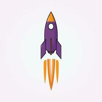 enkel raket logotyp design, flygplan ikon vektor, logotyp för resa företag, företag branding ikon, illustration av flygplan vektor