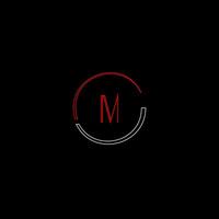 m kreativ modern brev logotyp design mall vektor