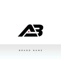brev en och b logotyp eller ab initialer två modern monogram symbol begrepp. kreativ linje tecken design. grafisk alfabet symbol för företags- företag identitet. vektor illustration logotyp design.