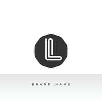 första brev l logotyp mall design i flera olika form. logotyp ikon design mall element. monogram. linjär logotyp. enkel vektor tecken illustration i en modern stil.