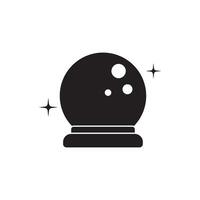 schwarz Magie Ball Symbol Vektor