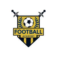 Fußball Fußball Logo Design Vektor Illustration, Fußball Logo Symbol Vorlage