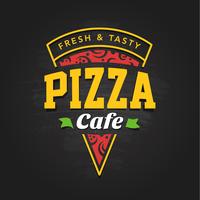 Pizzeria Logo Mall vektor