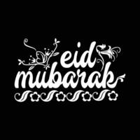 eid mubarak typografi vektor design