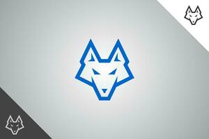 Wolf modern Logo und Symbol. perfekt Logo zum Geschäft verbunden zu Tier, Haustier und Veterinärmedizin. isoliert auf Hintergrund. Vektor eps 10.