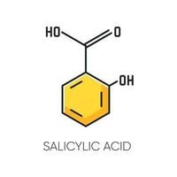 Salicylsäure RGB-Farbsymbol vektor