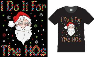 jag do den för de hos. jul t-shirt design. vektor