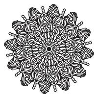 Mandala abstraktes Blumenmusterdesign der Meditationsillustration vektor