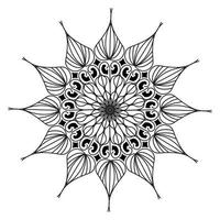 Mandala abstraktes Blumenmusterdesign der Meditationsillustration vektor