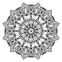 arabesk islamisk mandala design av blommönster för muslimer vektor