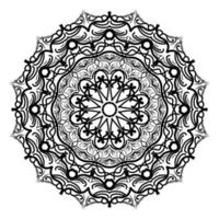 islamisches Mandala der Meditation Entspannung arabische Blumenmuster vektor