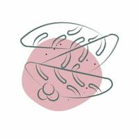 Symbol Kazunoko. verbunden zu Sushi Symbol. Farbe Stelle Stil. einfach Design editierbar. einfach Illustration vektor