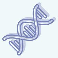 Symbol DNA. verbunden zu Welt Krebs Symbol. zwei Ton Stil. einfach Design editierbar. einfach Illustration vektor