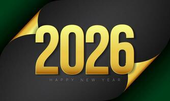2026 Lycklig ny år bakgrund design. vektor