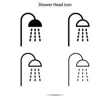 Dusche Kopf Symbol, Vektor Illustration