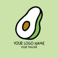 Avocado Logo Vorlage vektor