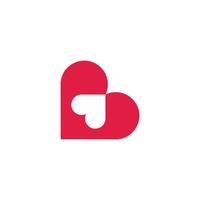 Brief b Baby Liebe Symbol Logo Logo Vektor