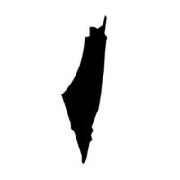 Israel Vektor Karte im Weiß Hintergrund.