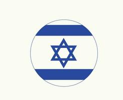 Israel flagga emblem symbol mitten öst Land ikon vektor illustration abstrakt design element