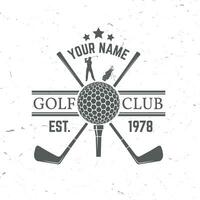 Golfen Verein Konzept mit Golf Ball Silhouette. vektor