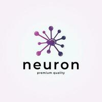 nervcell axon medicinsk terapi logotyp design aning, hjärna eller nerver vektor ikon enkel inspiration illustration design