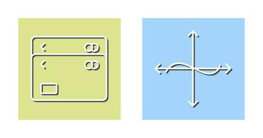 mehrere Karten und Graph Symbol vektor