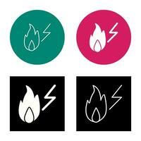 Einzigartiges Stromfeuer-Vektorsymbol vektor