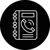 Telefonbuch Vektor Icon