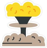 Vektorsymbol für Atomexplosion vektor