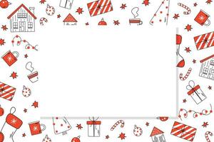 Weihnachten Banner mit Raum zum Text. Postkarte. Weihnachten Hintergrund. vektor