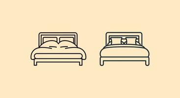 en natt av elegans i vektor konst modern säng illustrationer för sofistikerad hem.