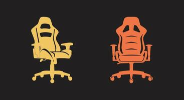 bekvämlighet zon mysigt gaming stol illustrationer i vektor formatera