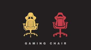 gaming paradis färgrik gaming stol vektor element för design projekt