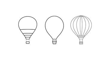 jagar drömmar varm luft ballong vektor element för hoppfull och upplyftande mönster.