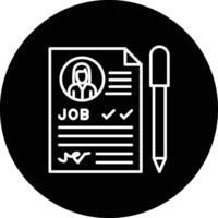 Beschäftigung Vertrag Vektor Symbol