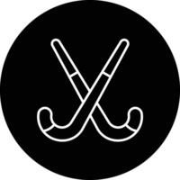 fält hockey pinnar vektor ikon